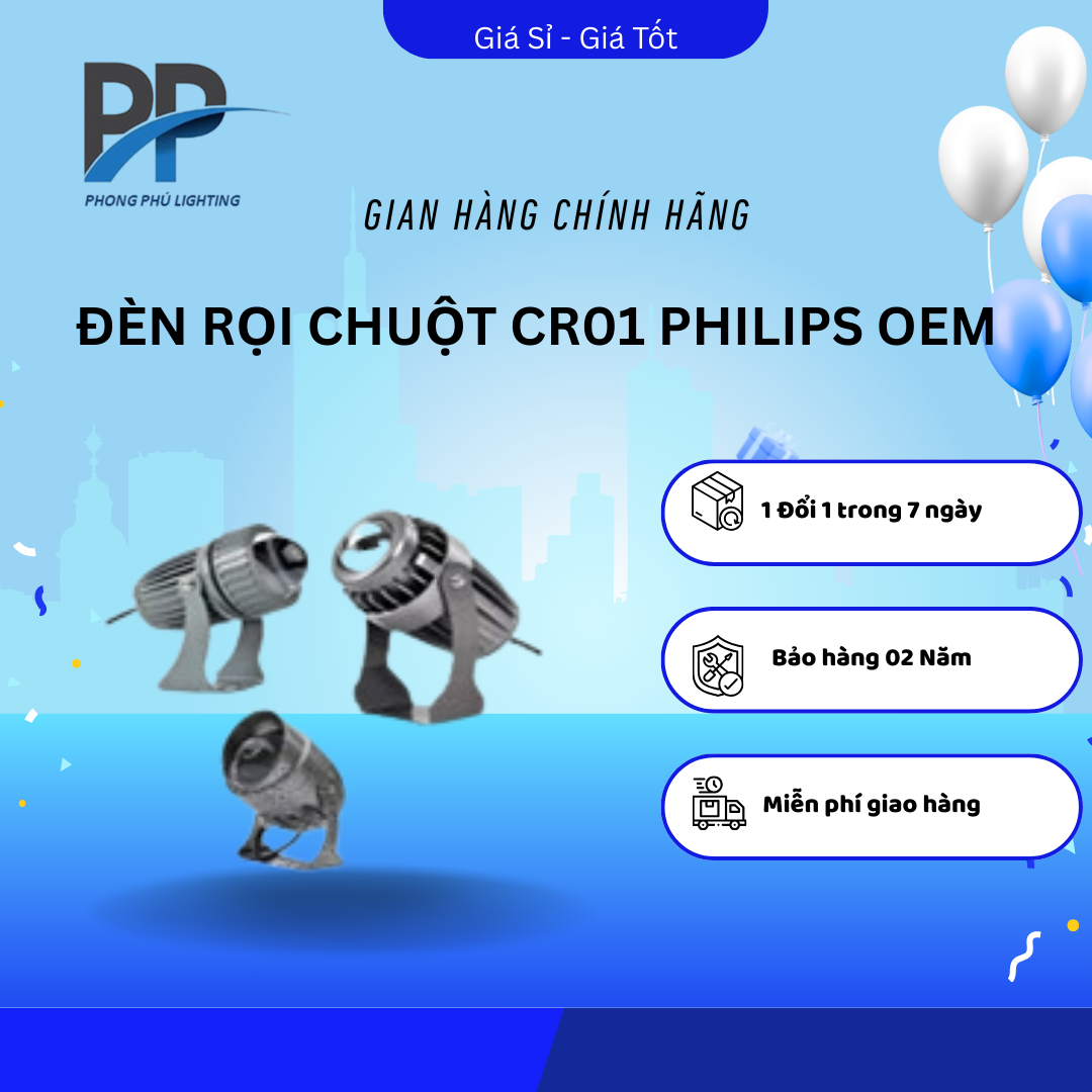 ĐÈN RỌI CHUỘT CR01 PHILIPS OEM